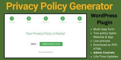 Privacy Policy Generator WordPress Plugin